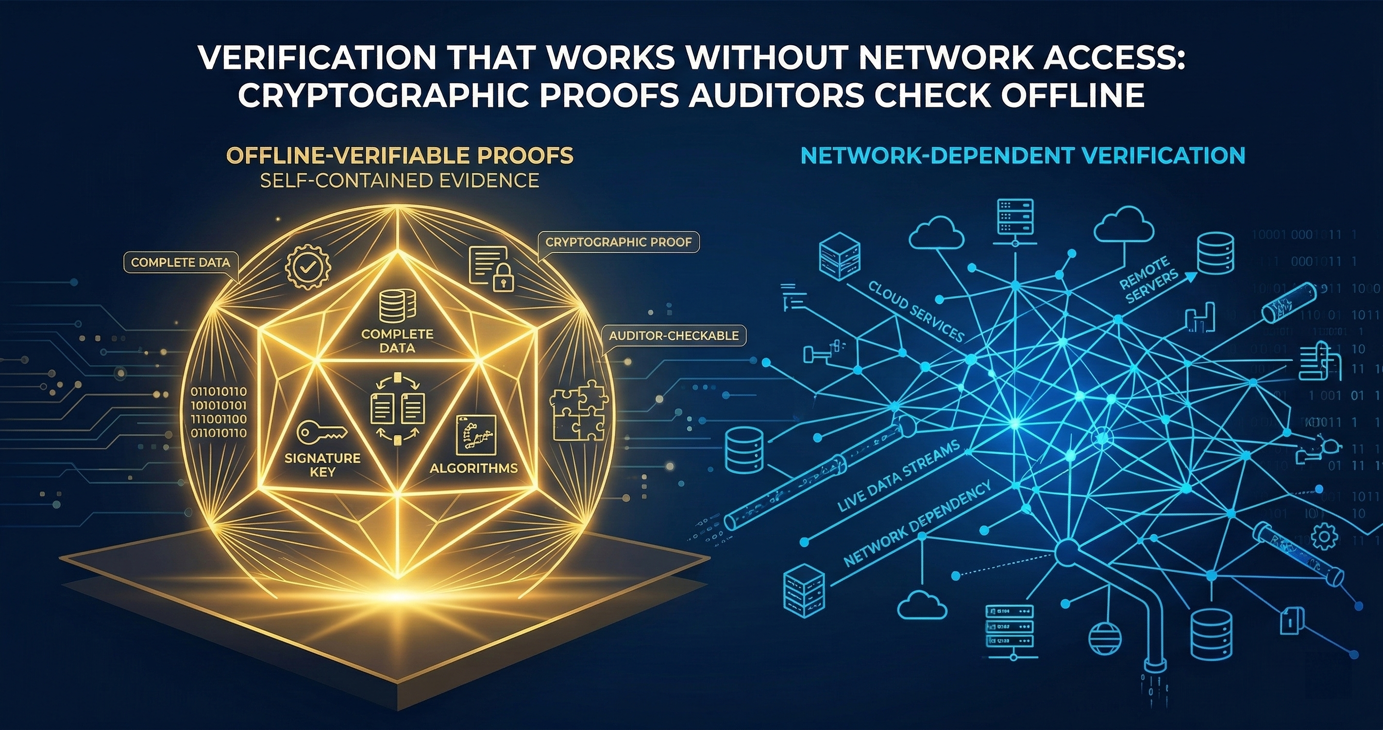 Offline Verification: Why Auditors Don't Need to Trust Us