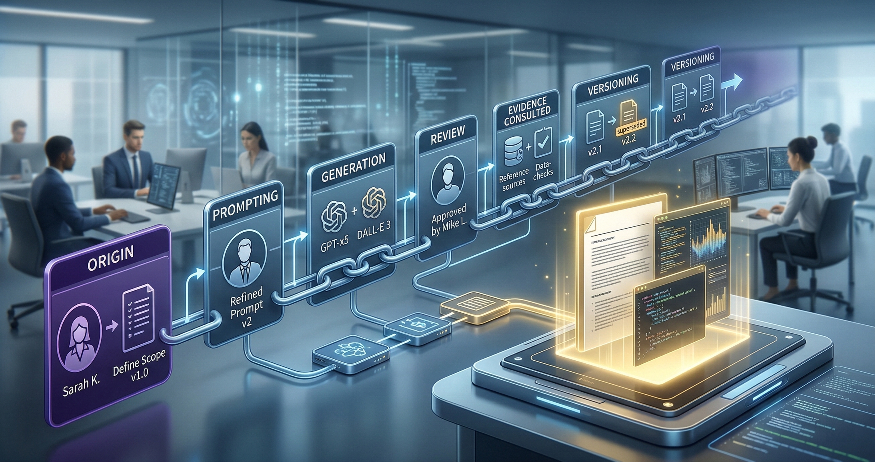 Work Provenance Infrastructure for the AI Office